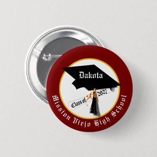 Abiturjahrgang 2027 Abschlussfeier Button (Vorne & Hinten)