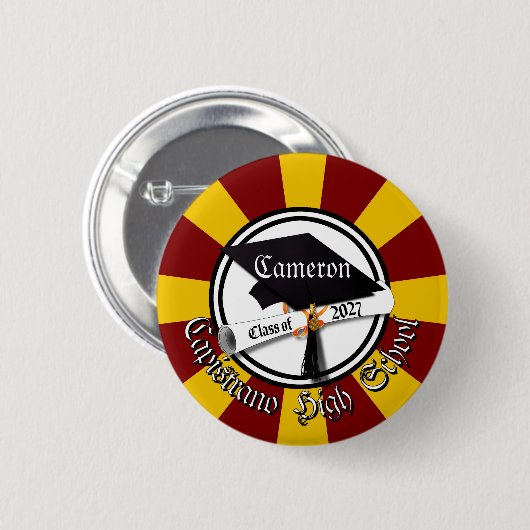 Abiturjahrgang 2027 Abschlussfeier Button (Vorne & Hinten)