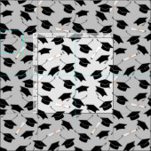 Abiturkappen mit Diplom Stoff (Kachel)