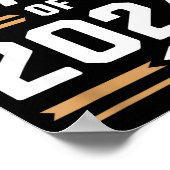 Abiturklasse 2024 College High School Poster (Ecke)