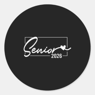 Abiturklasse 2026 Abschlussklasse 2026 Senior 2026 Runder Aufkleber