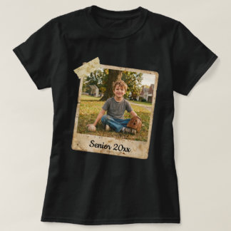 Abiturklasse 2026 Benutzerdefiniertes Foto-Abschlu T-Shirt