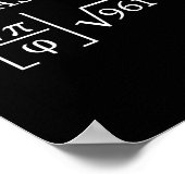 Abiturklasse 2026 Mathe-Nerd lustiger Abschluss Poster (Ecke)