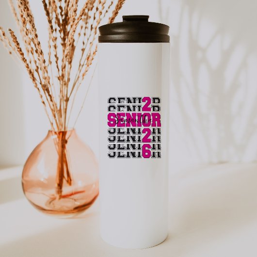 Abiturklasse 2026 Senioren-Monogramm Thermosbecher