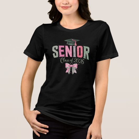Abiturklasse 2026 Tri-Blend shirt (Vorderseite)