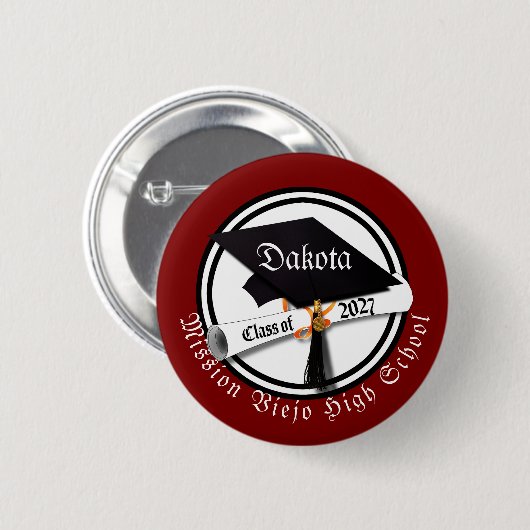 Abiturklasse 2027 Abschlussfeier Button (Vorne & Hinten)