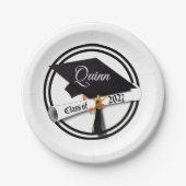 Abiturklasse 2027 Abschlussfeier Pappteller (Vorderseite)