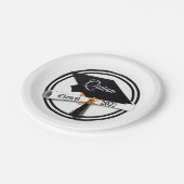 Abiturklasse 2027 Abschlussfeier Pappteller (Schrägansicht)