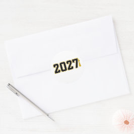 Abiturklasse 2027 Abschlussfeier Runder Aufkleber