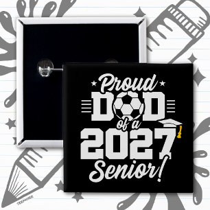 Abiturklasse 2027 Abschlussklasse Fußball Stolz Va Button