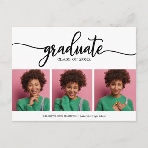 Abiturzeugnis-Ankündigung 3 Foto Postkarte