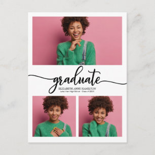 Abiturzeugnis-Ankündigung 3 Foto Postkarte