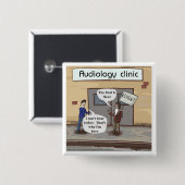 Abkehr für das Audiologe Office Funny Button (Vorne & Hinten)