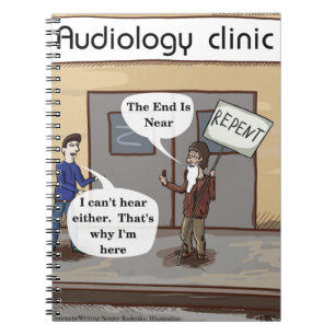 Abkehr für das Audiologe Office Funny Notizblock