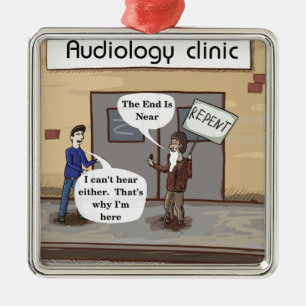 Abkehr für das Audiologe Office Funny Ornament Aus Metall