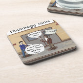 Abkehr für das Audiologe Office Funny Untersetzer (Linke Seite)