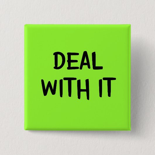 Abkommen mit ihm Knopf Button (Vorderseite)