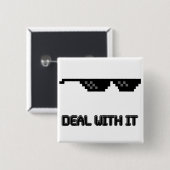 Abkommen mit ihm Sonnenbrille Button (Vorne & Hinten)