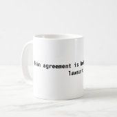 Abkommen nicht Klage Provern Kaffeetasse (Vorderseite Links)