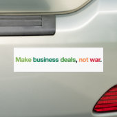Abkommen-nicht Krieg Autoaufkleber (On Car)