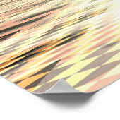 Abkoppeln geometrischer Formen Poster (Ecke)