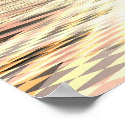 Abkoppeln geometrischer Formen Poster (Ecke)