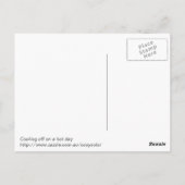 Abkühlen an einem heißen Tag Postkarte (Rückseite)