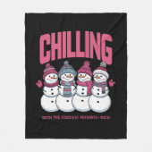 Abkühlen mit den Coolststen Patienten NICU Weihnac Fleecedecke (Vorderseite)