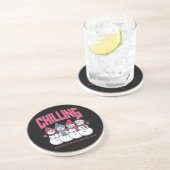 Abkühlen mit den Coolststen Patienten NICU Weihnac Getränkeuntersetzer (Seite)