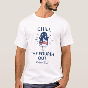 Abkühlung der Vierten sonnigen Rente 2025 Sommer T-Shirt