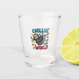 Abkühlung in meiner Welt Schnapsglas