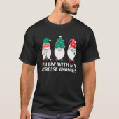 Abkühlung mit meinem Lacrosse Gnomies Funny Gnome T-Shirt (Vorderseite)