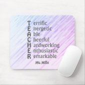 Abkürzung für Lehrkräfte Name Lila Abstrakt Mousepad (Mit Mouse)