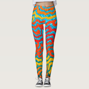 ABL - 0288 - Abstraktes Meer - Leggings