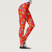 ABL - 130 - Wirbel Rot und Farbe - Leggings (Rechts)