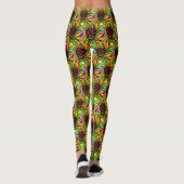 ABL - 303 - Neon Skull - Leggings (Rückseite)