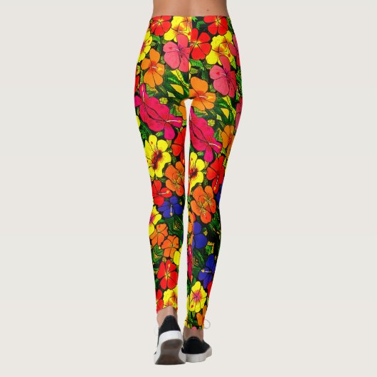 ABL - 309 - Hibiskus - Leggings (Rückseite)