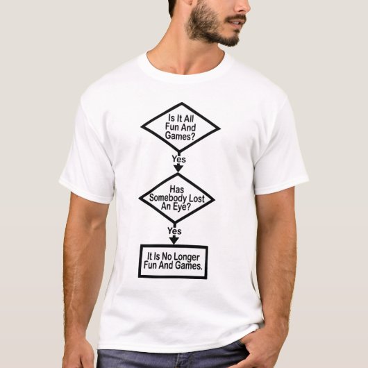 Ablaufdiagramm zum Spaß und zu Spielen T-Shirt (Vorderseite)