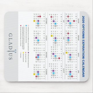 Ablaufkalender für 2020 mousepad