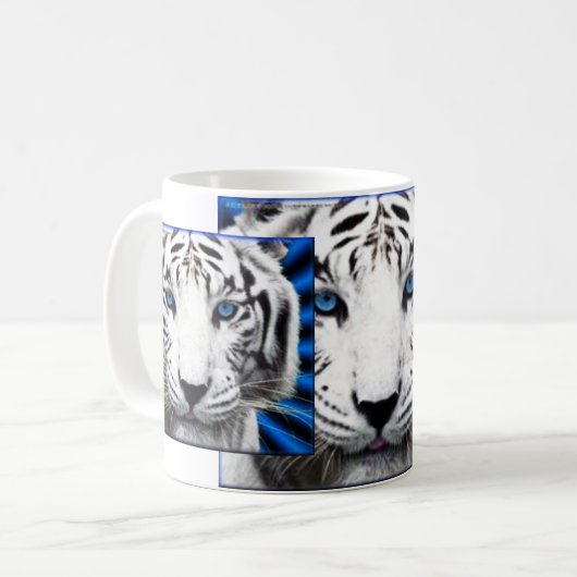 Ablbino Tiger-Kaffee-Tasse Kaffeetasse (Vorderseite Links)