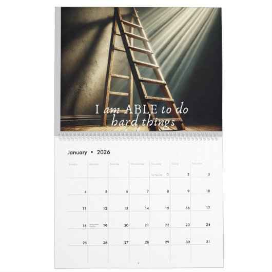 ABLE Affirmations Inspirational Calendar Kalender (Jan 2026)