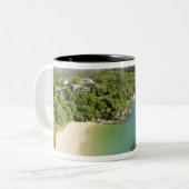 Able Tasman NP, Nelson, Neuseeland. Die vielen Zweifarbige Tasse (Vorderseite Links)