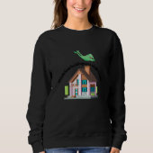 Able to leap buildings in a single bound 1 sweatshirt (Vorderseite)