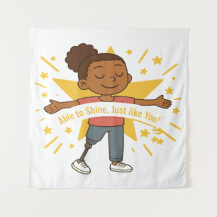 'Able to Shine, just like You' Tapestory Wandteppich