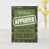 Ablegen der Parade Camouflage Schulung Soldaten Gl Karte (Gelbe Blume)