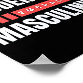 Ablehnung der Modernität Embrace-Männlichkeit1 Poster (Ecke)