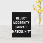 Ablehnung der Modernität Embrace-Männlichkeit Karte (Gelbe Blume)