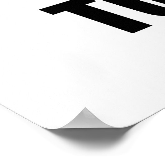 Ablehnung des Schwarzen Gürtels Poster (Ecke)