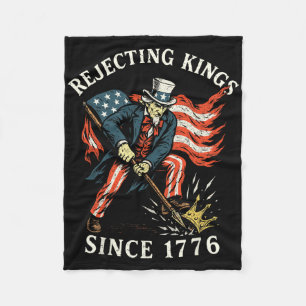 Ablehnung von Königen seit 1776 Fleecedecke