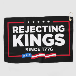 Ablehnung von Königen seit 1776 Patriotische Flagg Golfhandtuch